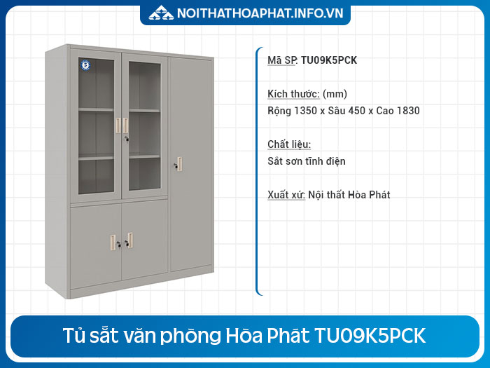 tủ tài liệu sắt 3 cánh TU09K5PCK