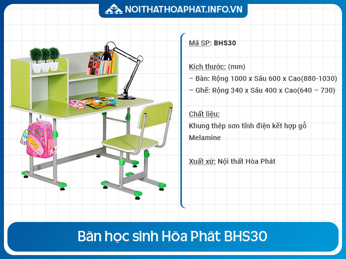 bàn học dành cho bé trai BHS30