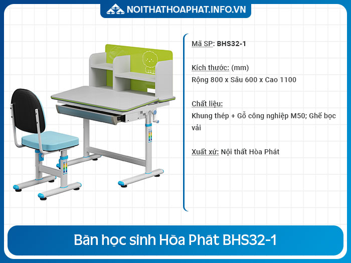 bàn học dành cho bé trai BHS32-1