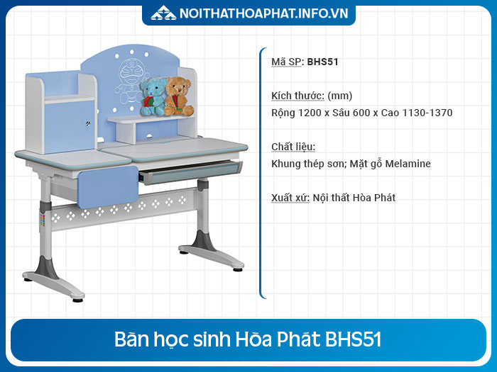 bàn học dành cho bé trai BHS51