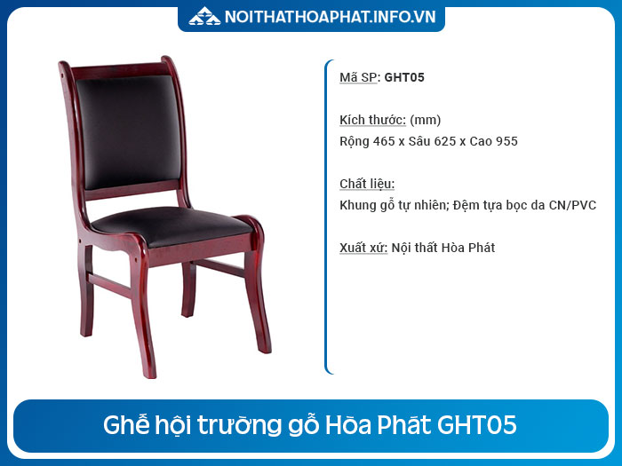 Ghế gỗ hội trường giá rẻ GHT05