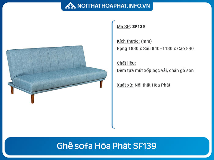 ghế sofa dài 1m8 SF139