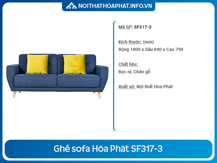 ghế sofa dài 1m8 SF317-3