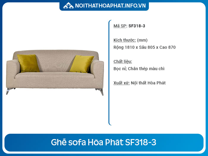 ghế sofa dài 1m8 SF318-3