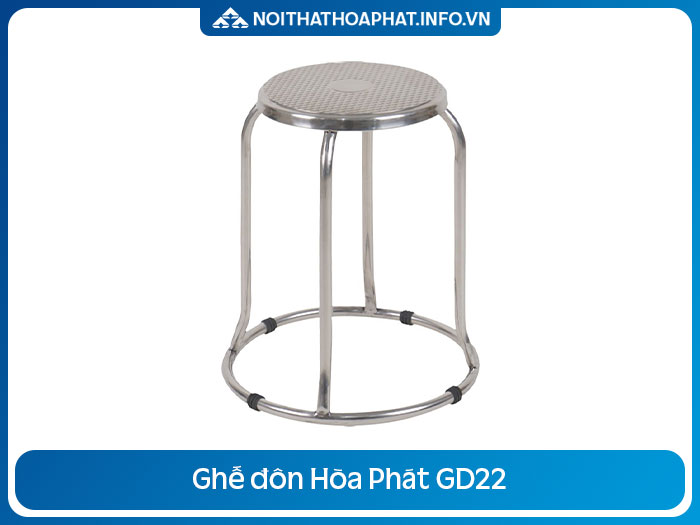 Ghế đôn Inox Hòa Phát GD22