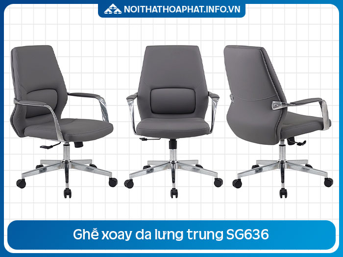 Ghế xoay da lãnh đạo SG636