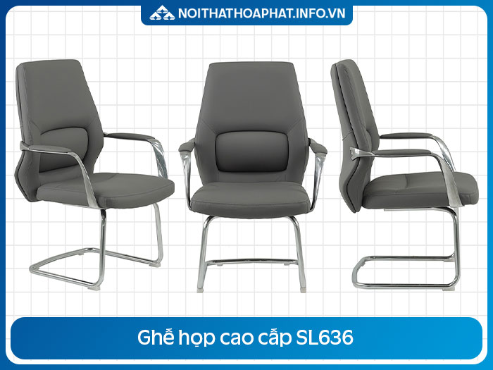 Ghế họp da chân quỳ SL636