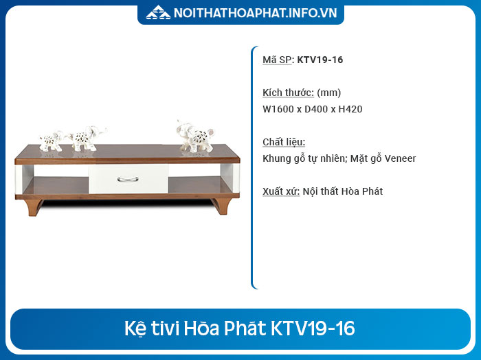 kệ tivi cho phòng khách nhỏ KTV19-16