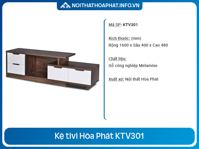 kệ tivi cho phòng khách nhỏ KTV301