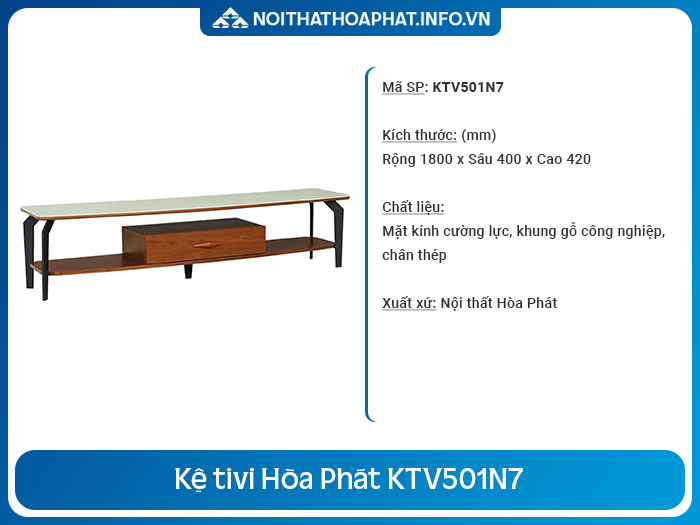 kệ tivi cho phòng khách nhỏ KTV501N7