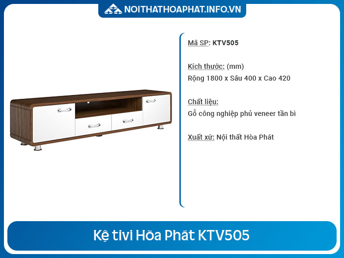 kệ tivi cho phòng khách nhỏ KTV505