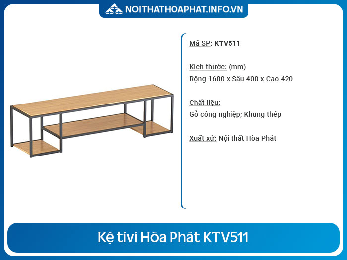 kệ tivi cho phòng khách nhỏ KTV511