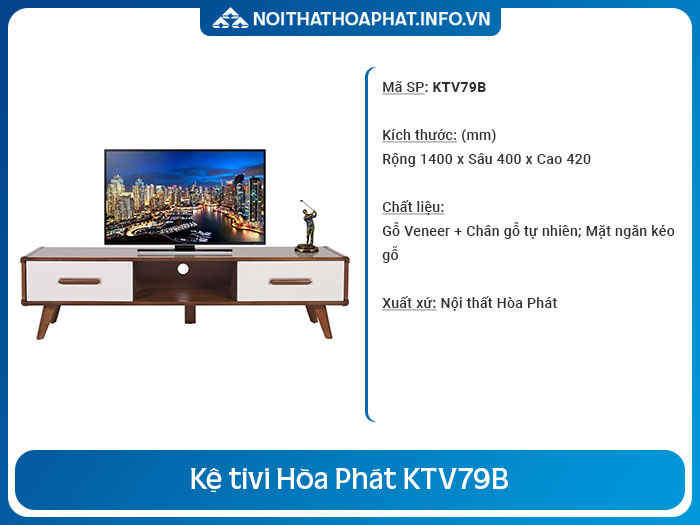 kệ tivi cho phòng khách nhỏ KTV79B