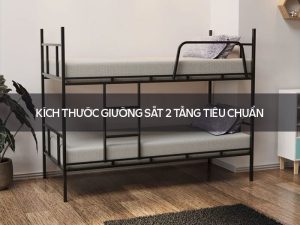 Kích thước giường sắt 2 tầng