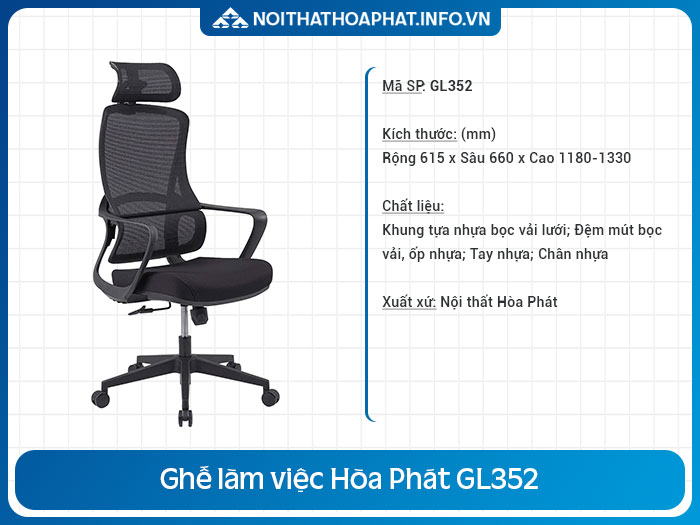 Review ghế công thái học giá rẻ GL352