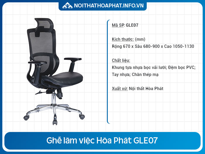 Review ghế công thái học giá rẻ GLE07