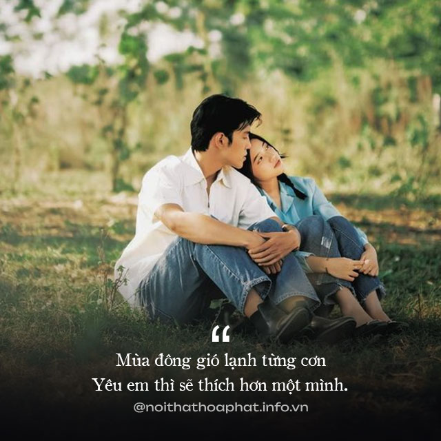 caption mùa đông thả thính