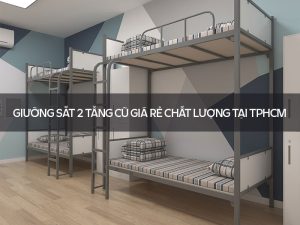 Giường sắt 2 tầng cũ giá rẻ