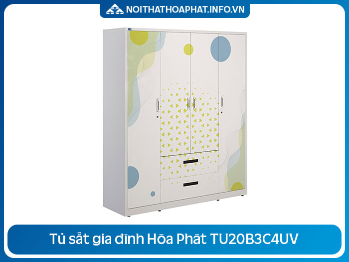 Tủ sắt Hòa Phát đựng quần áo TU20B3C4UV