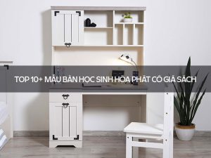 Bàn học sinh Hòa Phát có giá sách