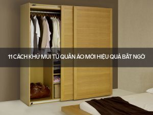 Cách khử mùi tủ quần áo mới