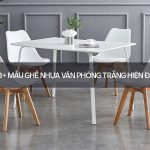 ghế nhựa văn phòng trắng