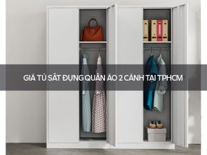 Giá tủ sắt đựng quần áo 2 cánh