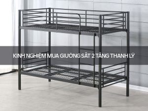 giường sắt 2 tầng thanh lý