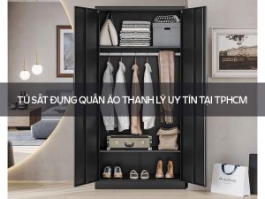 Tủ sắt đựng quần áo thanh lý