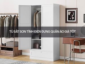 Tủ sắt sơn tĩnh điện đựng quần áo