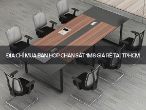 bàn họp chân sắt 1m8