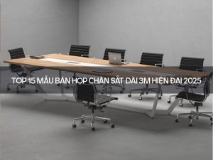 bàn họp chân sắt dài 3m