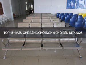 Ghế băng chờ inox 4 chỗ