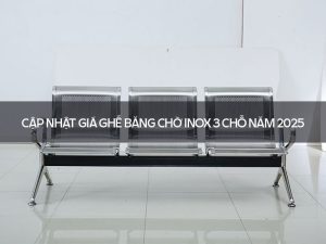 giá ghế băng chờ inox 3 chỗ