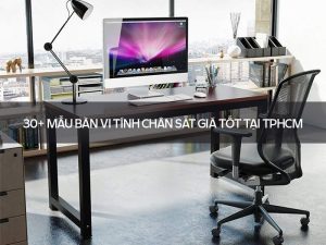 mẫu bàn vi tính chân sắt