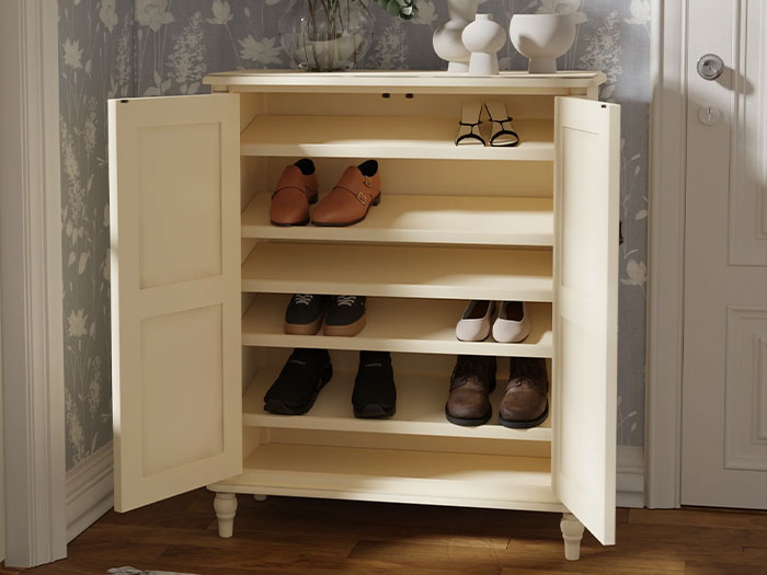 tủ giày dép bằng gỗ 2 cánh