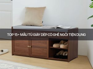 tủ giày dép có ghế ngồi