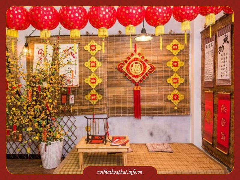 Cách trang trí cổng nhà ngày tết