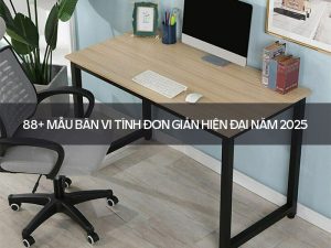 Mẫu bàn vi tính đơn giản