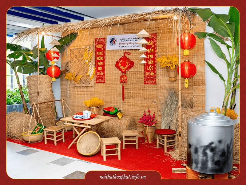 trang trí tết mầm non 2025