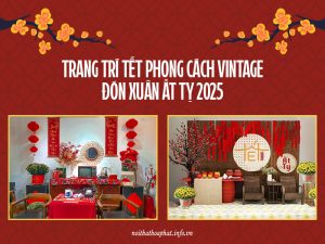 Trang trí tết phong cách vintage