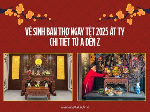 Vệ Sinh Bàn Thờ Ngày Tết