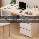 bàn làm việc văn phòng gỗ ép