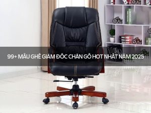 ghế giám đốc chân gỗ