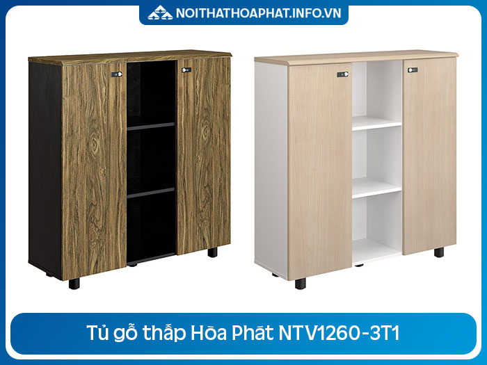 Tủ gỗ thấp Hòa Phát NTV1260-3T1