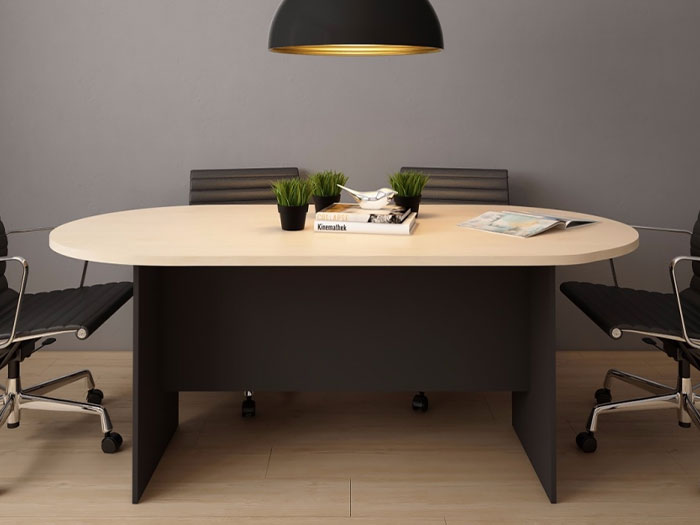 Bàn họp oval 1m8