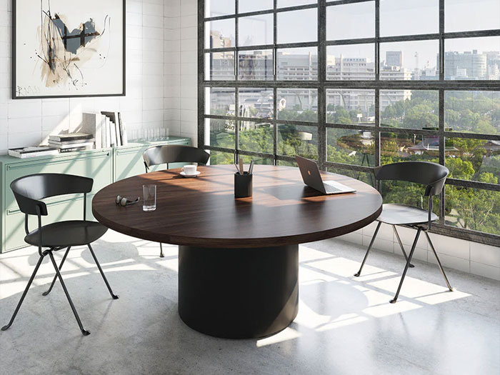 bàn họp tròn 8 người