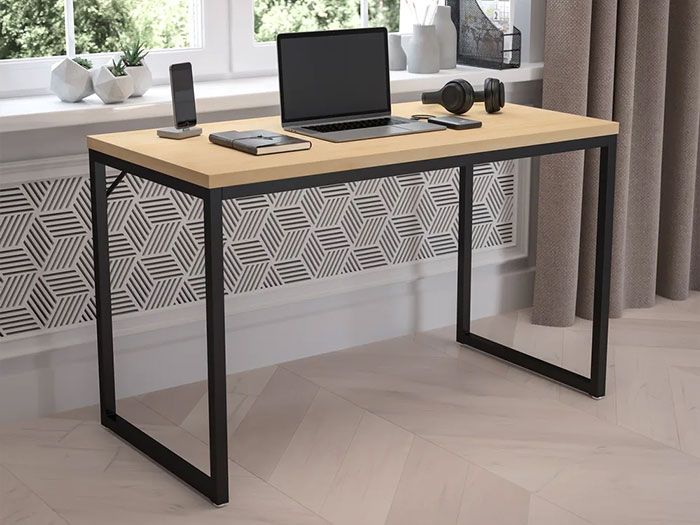 bàn làm việc chân sắt không yếm