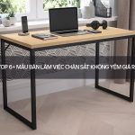 bàn làm việc chân sắt không yếm