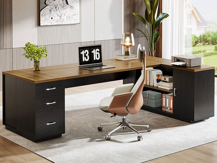 Bàn trưởng phòng có hộc tài liệu